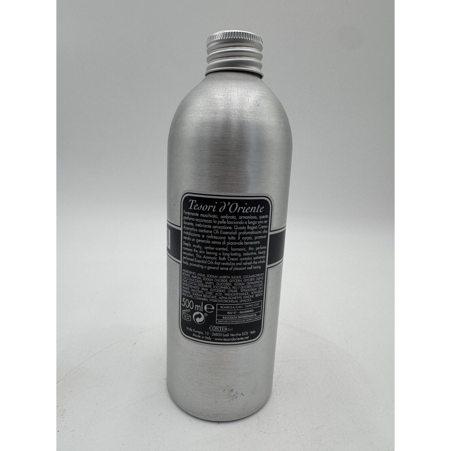 Tesori d'Oriente Aromatic Cream Soap White Musk Ritual for Body & Senses 500 ml