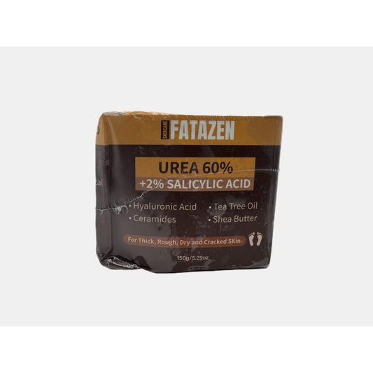 Fatazen Urea 60% + 2% Salicylic Acid Foot Cream for Thick Rough Dry Skin 5.29 Oz