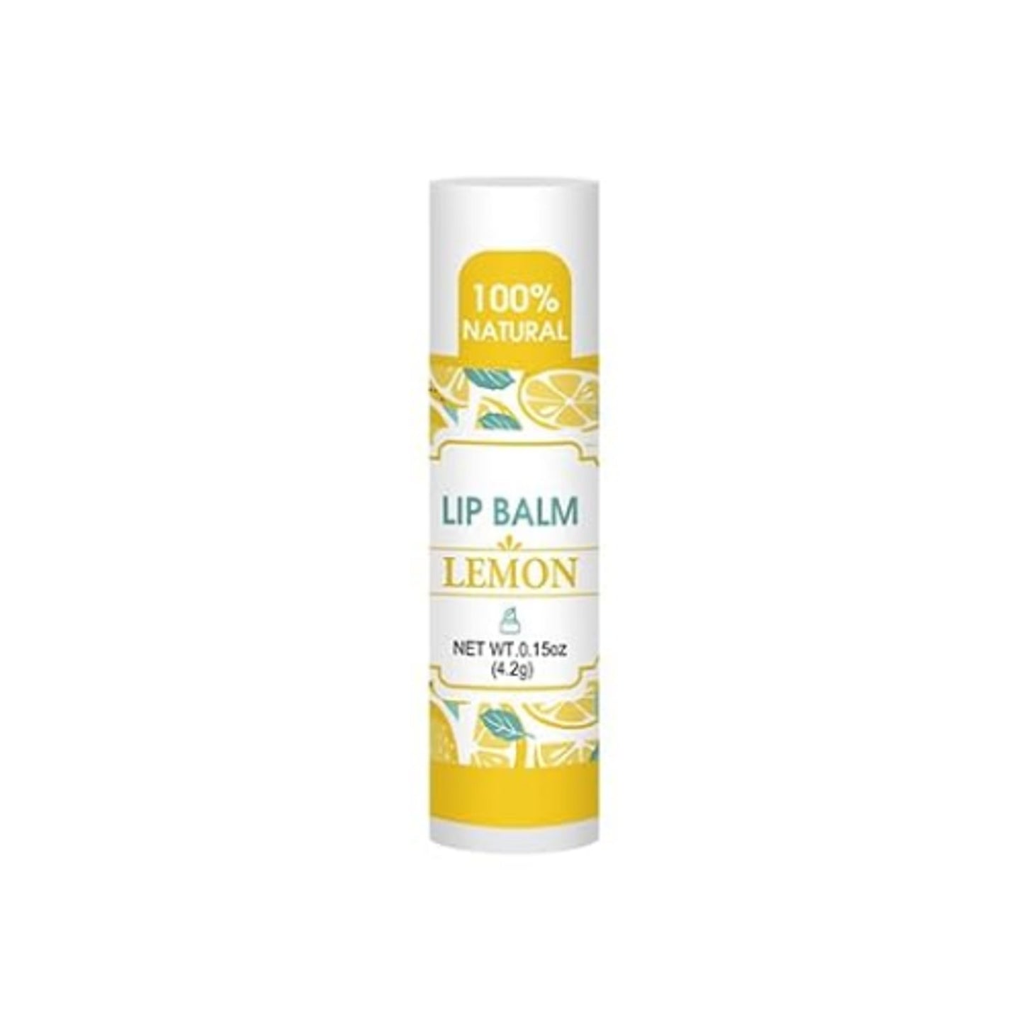 Visrie Lemon Lip Balm 100% Natural for Moisturize Dry & Chapped Lips - 0.15 oz