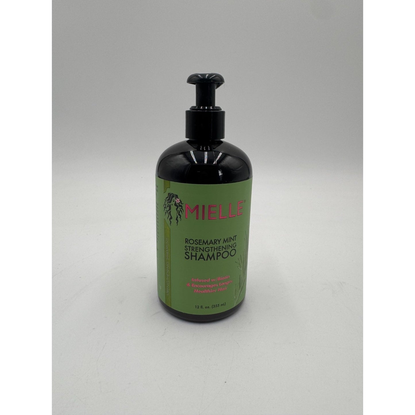 Mielle Organics Rosemary Mint Strengthening Shampoo for All Hair Types 12 Fl Oz