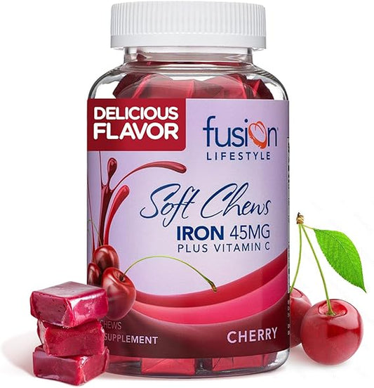 Fusion Soft Chews Iron 45 mg Plus Vitamin C 60 Chews