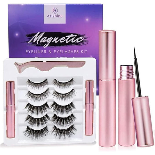 Arishine Magnetic Technology Eyeliner and Eyelashes Kit Gorgeous & Flawless