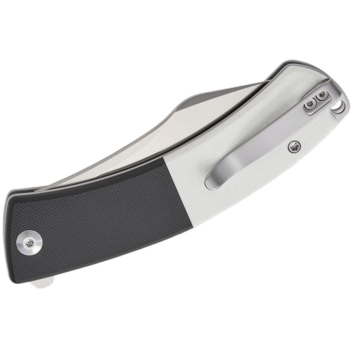 Civivi Outlaw Muk Folding Knife Black White 3.47" Stainless Steel Nessmuk Blade