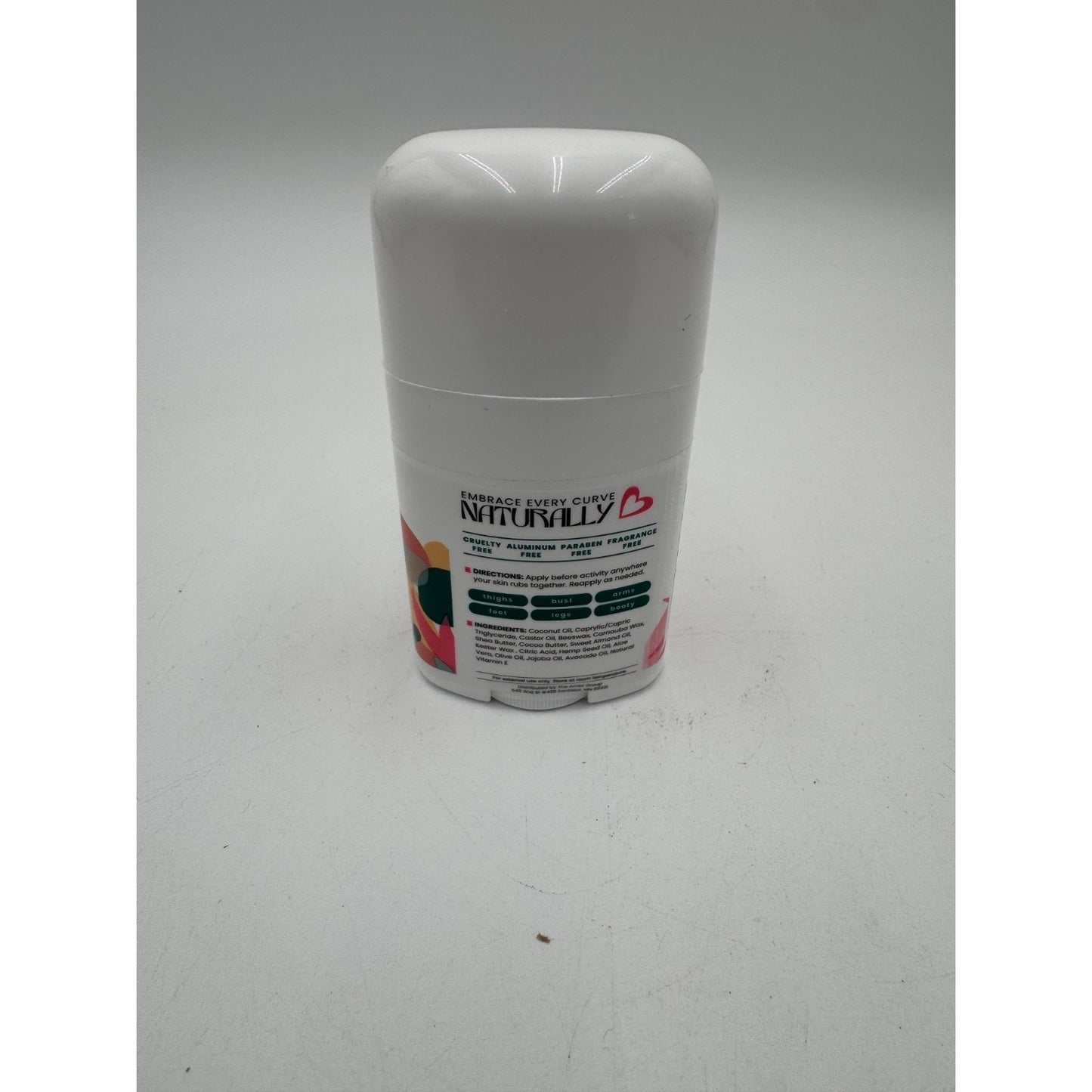 Zone Naturals Chub Rub Anti-Chafe Stick 100% Natural Friction Defense Unscented