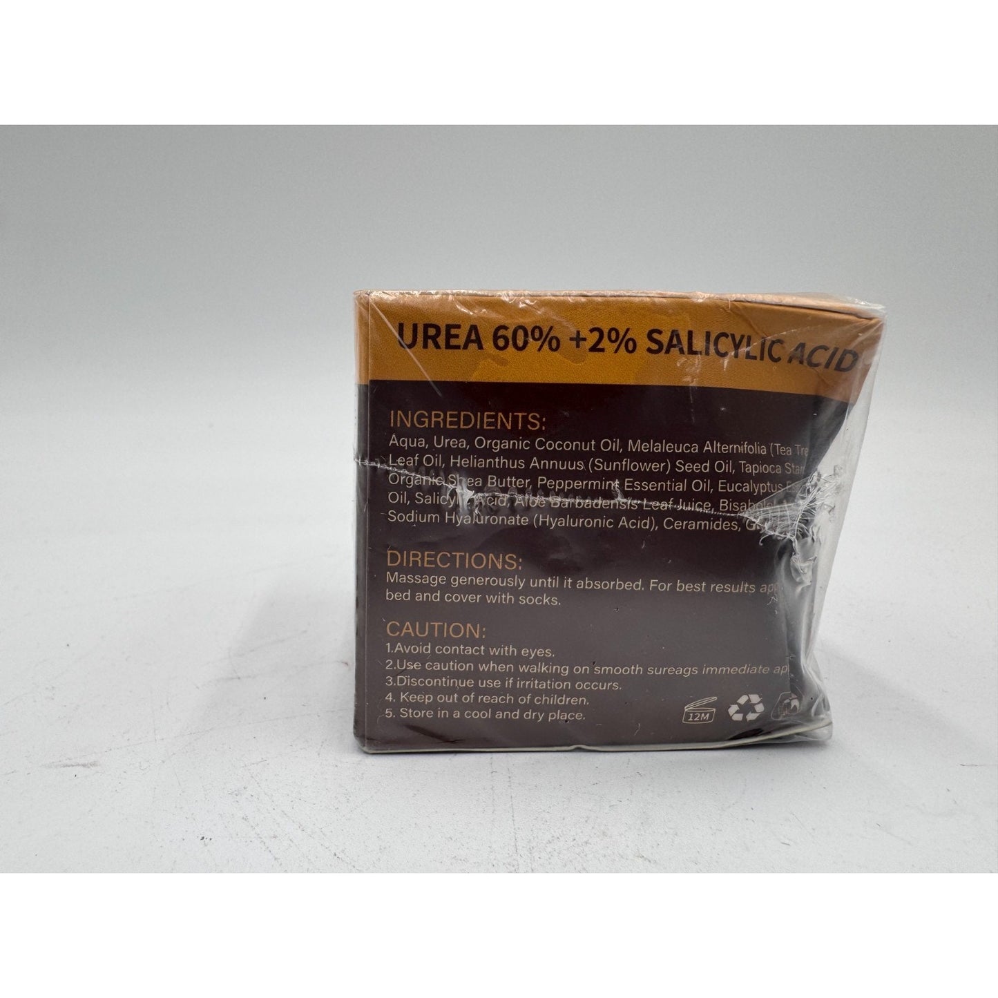 Fatazen Urea 60% + 2% Salicylic Acid Foot Cream for Thick Rough Dry Skin 5.29 Oz