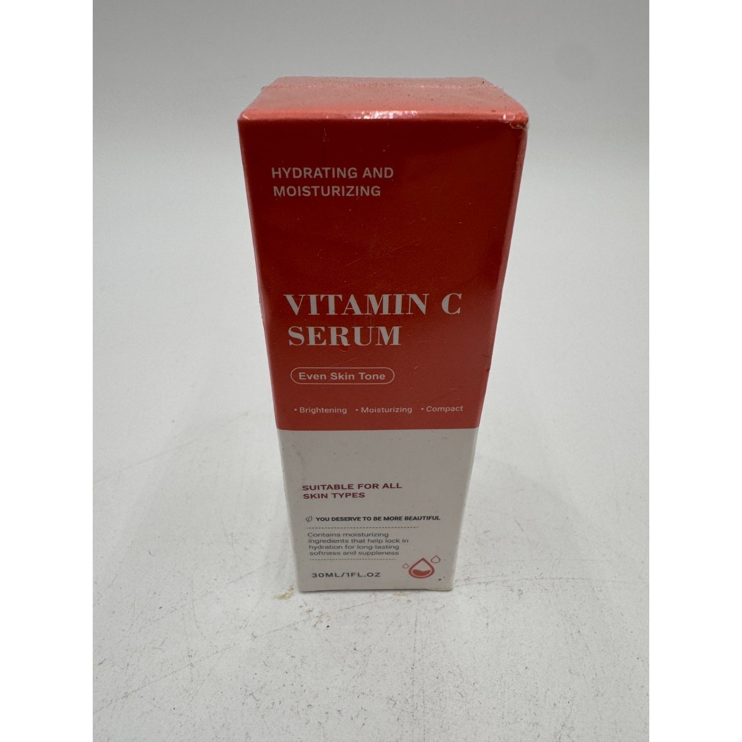 Vitamin C Facial Serum For All Skin Brightening, Moisturizing & Compact 1 Fl Oz