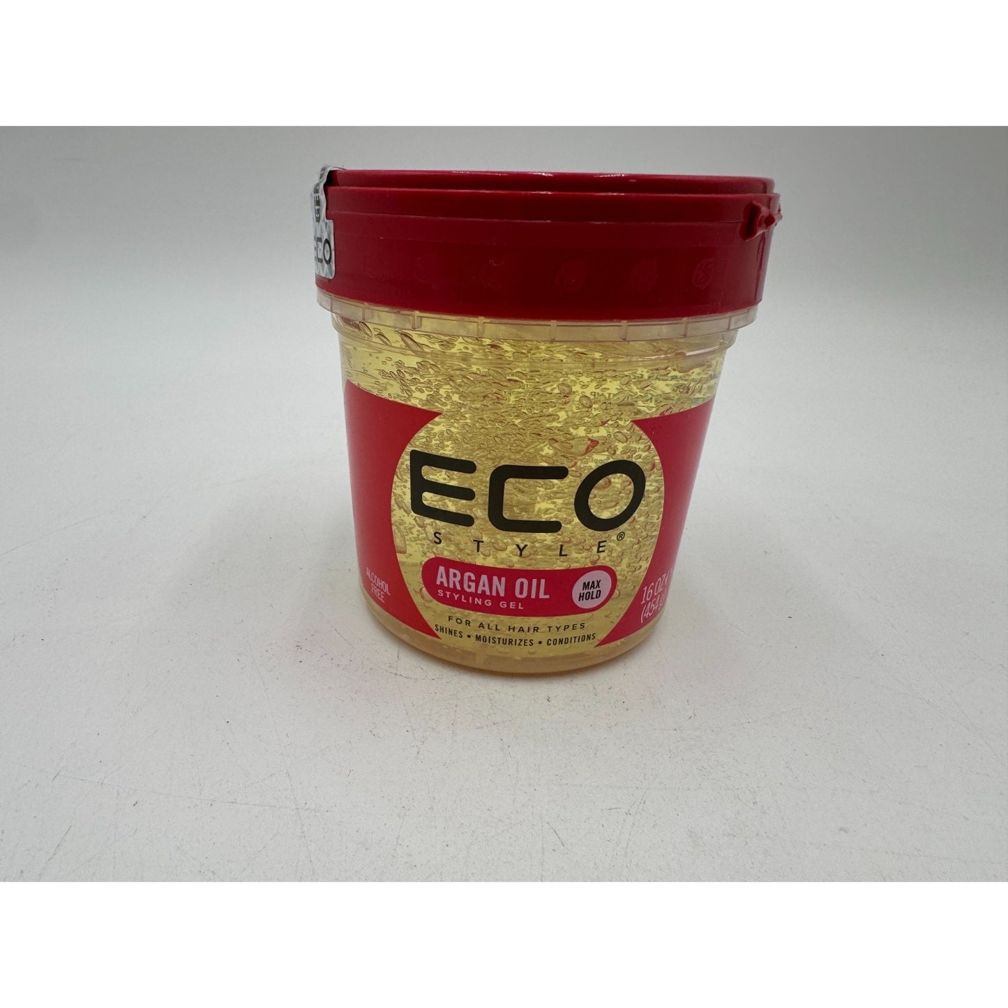 Eco Style Argan Oil Max Hold Professional Styling Gel For Hair Moisturizing 16oz