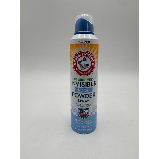 Arm & Hammer Invisible Foot Powder Spray Controls Sweat & Absorbs Moisture 7 Oz