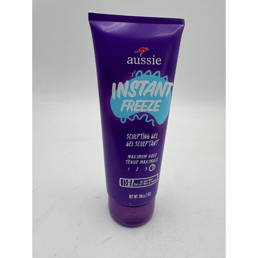 Aussie Instant Freeze Sculpting Hair Gel Maximum Hold for All Hair Types (7 Oz)
