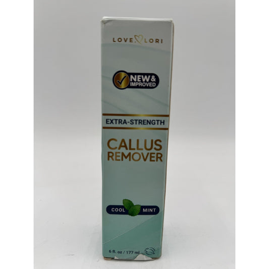 Love Lori Extra Strength Callus Remover Cool Mint 6 oz for Soft Feet & Dead Skin