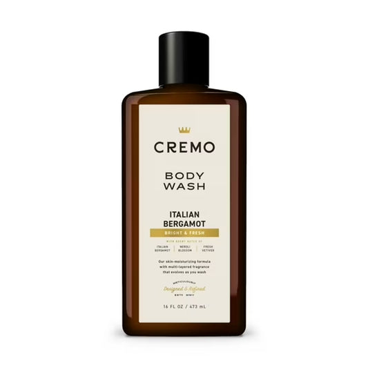 Cremo Men's Italian Bergamot Neroli Blossom and Fresh Vetiver Body Wash 16 Fl Oz