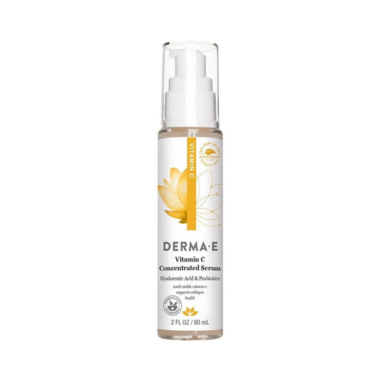 Derma E Vitamin C Concentrated Serum Hyaluronic Acid Hydrating Radiant Skin 2 Oz