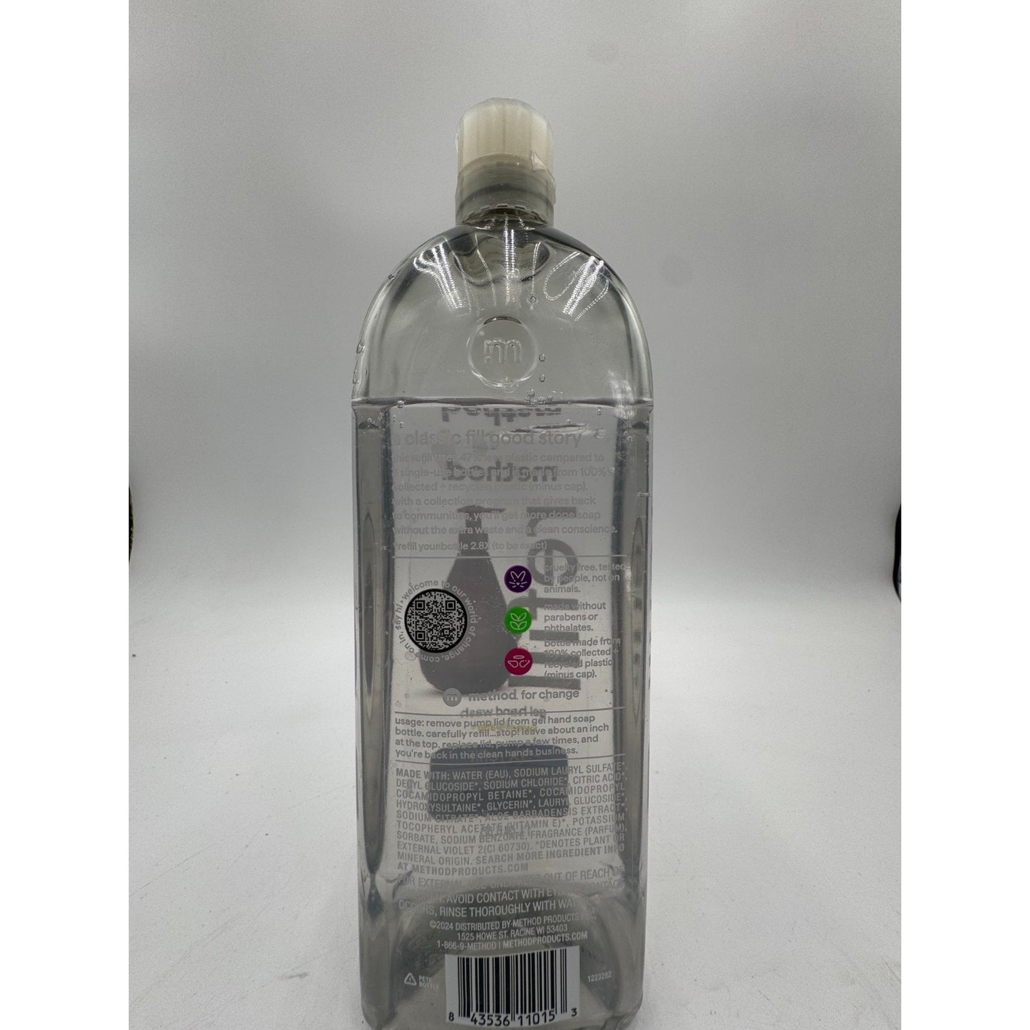 Method Sweet Water Gel Hand Wash Refill 34 fl oz Eco-Friendly Paraben-Free