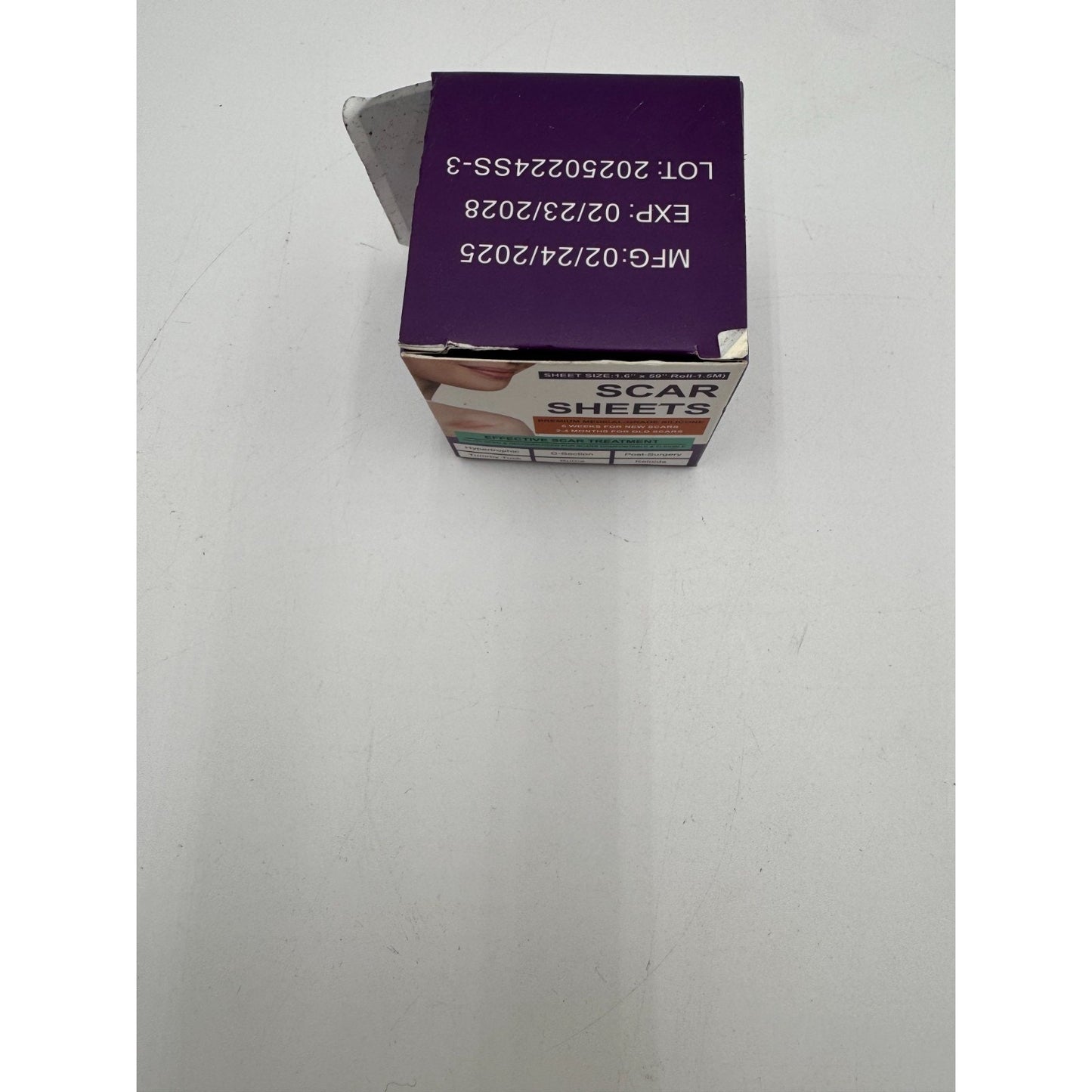 Silicone Scar Sheets for Effective Scar Treatment Breathable 1.6"x59" Roll-1.5M