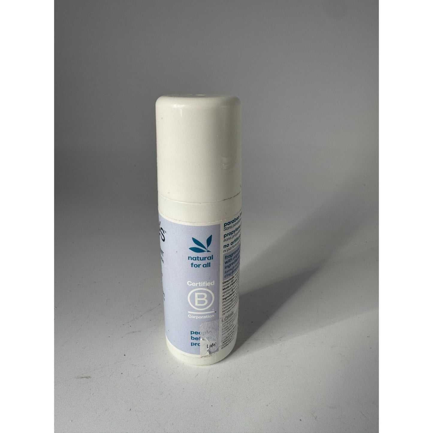 Lafe's Unscented Roll-On Natural Deodorant 24H Protection Aluminum Free 3 Fl Oz