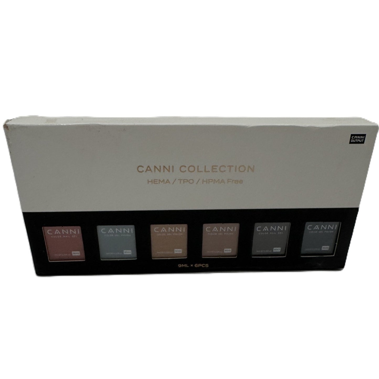 CANNI Soak Off UV Gel Nail Polish Set Women Multicolor Hema-Free 9ml (Pack of 6)