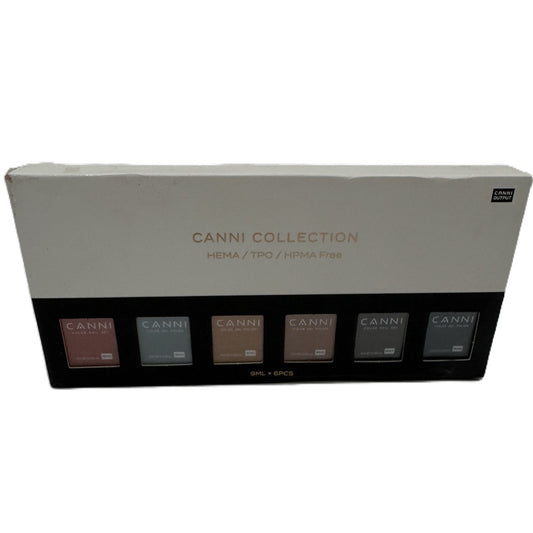 CANNI Soak Off UV Gel Nail Polish Set Women Multicolor Hema-Free 9ml (Pack of 6)