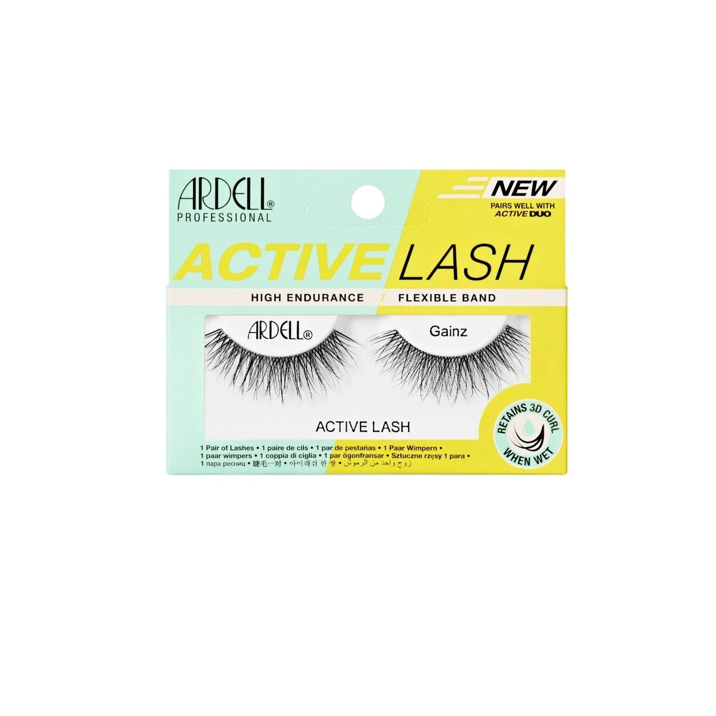 Ardell Active Lashes Gainz Sweat-Resistant Reusable Strip for Active Lifestyles
