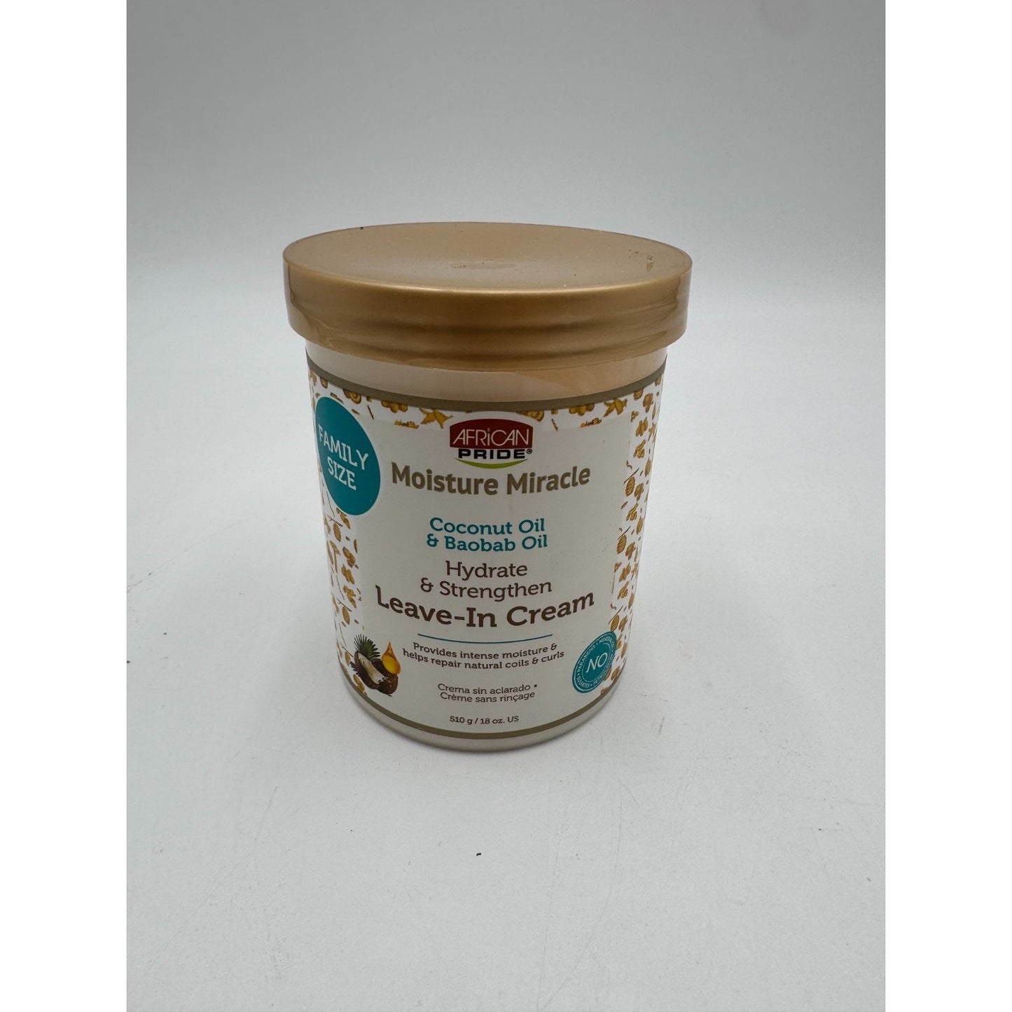 African Pride Moisture Miracle Coconut & Baobab Oil Leave-In Hair Cream (510g)