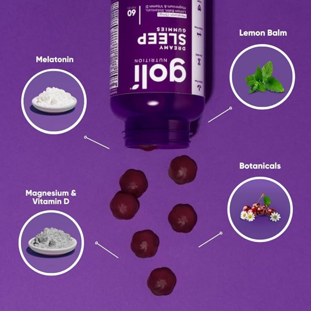 Goli Nutrition Dreamy Sleep Gummies 5mg Melatonin 60 Gummies