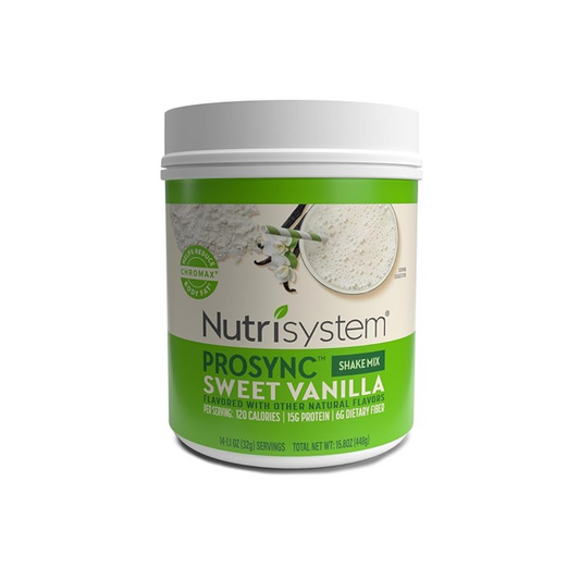 Nutrisysystem prosync Shake mix Sweet Vanilla 15g protien 15.08