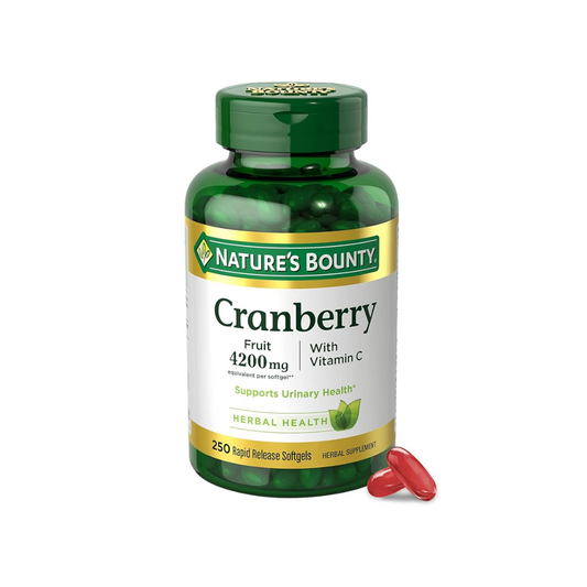 Cranberry Fruit 4200mg with Vitamin C – 250 Softgels