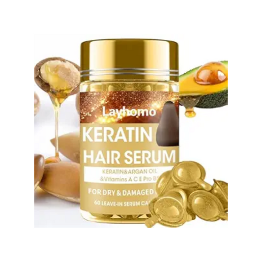 Layhomo Keratin Hair Serum – 60 Leave-In Capsules