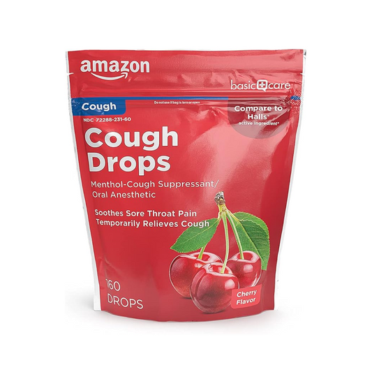 Amazon Cough Drops – Menthol | Cough Suppressant & Oral Anesthetic