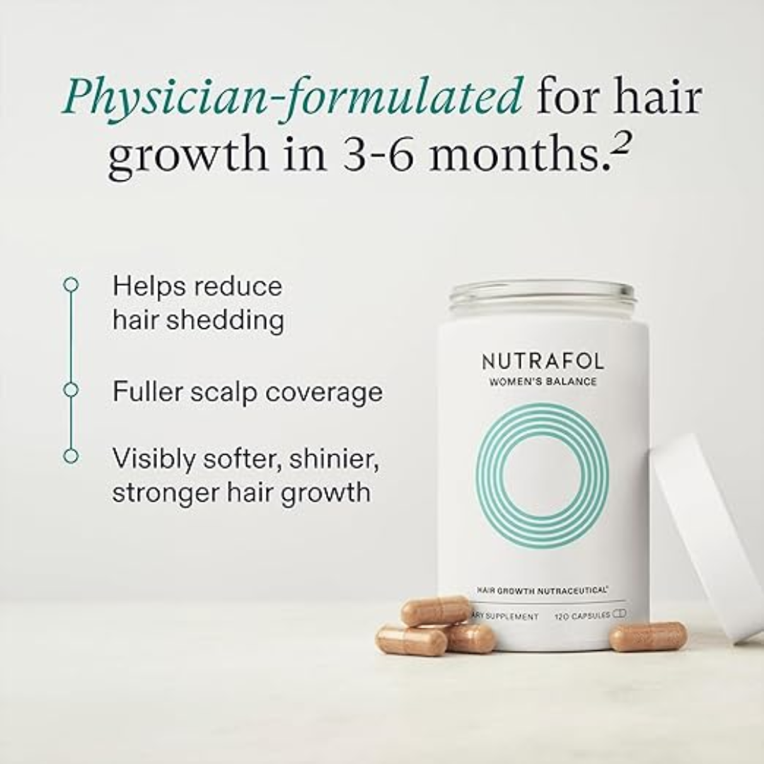 Nutrafol Women’s Balance Hair Growth Nutraceutical – 120 Capsules