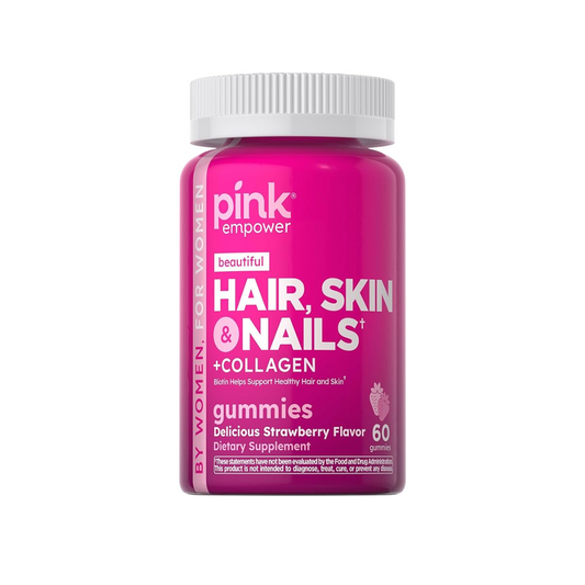 PINKS Empower Hair, Skin & Nails + Collagen – 60 Gummies