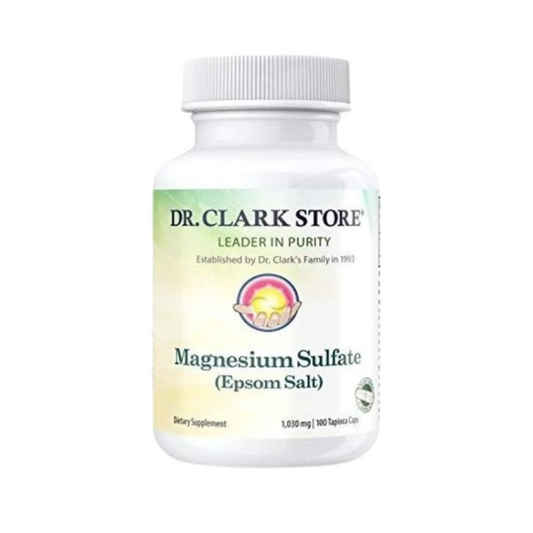 Dr. Clark Store Magnesium Sulfate Epsom Salt Capsules 100 Capsules