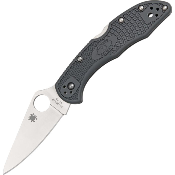 Spyderco Delica Lockback Gray-SC11FPGY