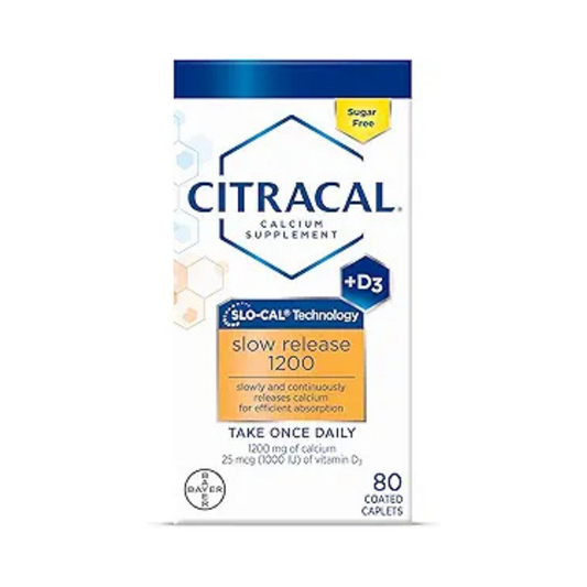 Citracal Calcium Supplement Sugar Free 80 Caplets