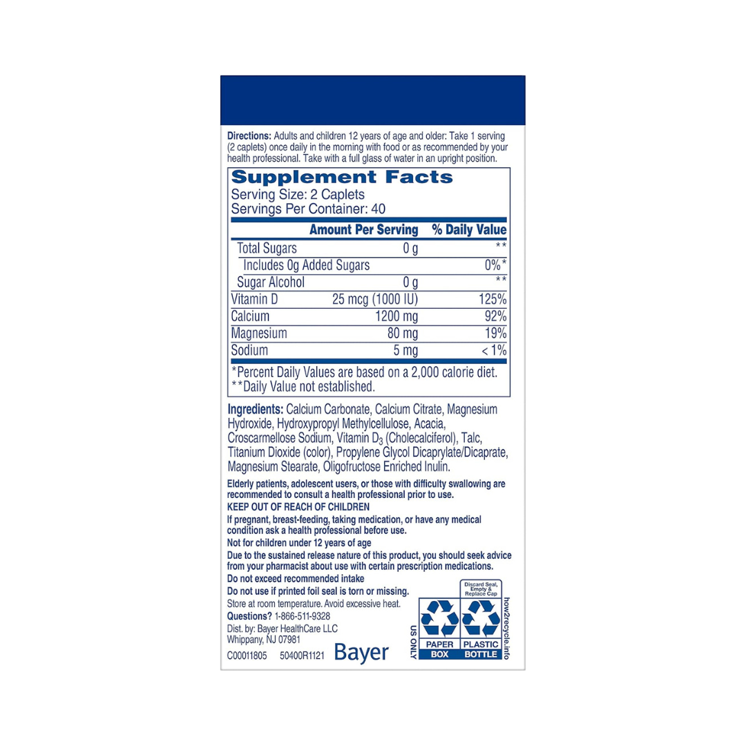Citracal Calcium Supplement Sugar Free 80 Caplets