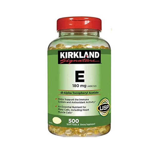 Kirkland  E 180mg (400iu) Dl-Alpha 500 Soft Gels