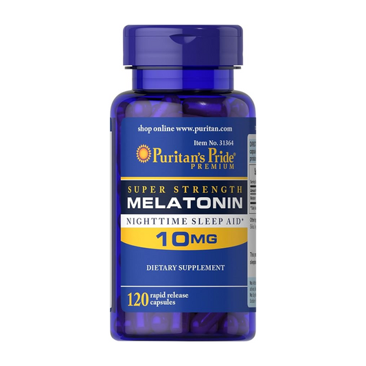 Puritans Pride Melatonin Sleep Aid 10Mg 120 Capsules