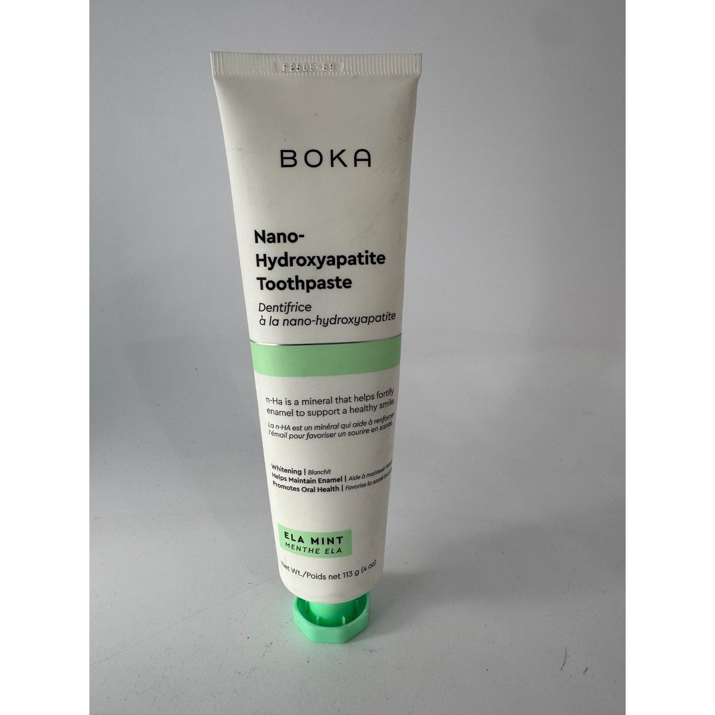 Boka Ela Mint Nano-Hydroxyapatite Toothpaste For Sensitive Teeth 4 oz (113g)