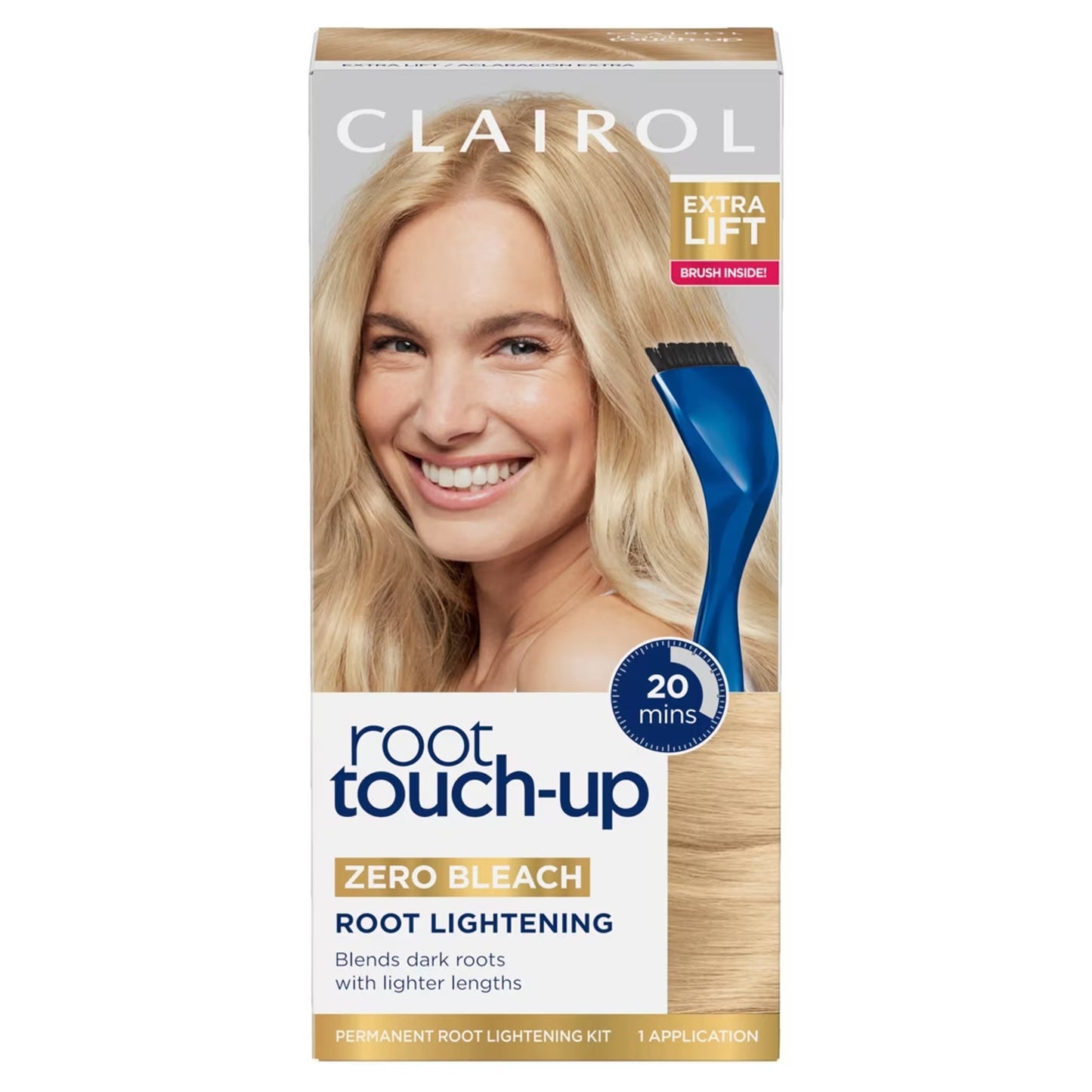 Clairol Permanent Dark Root Touch-Up Powder Extra Lift Blonde Zero Bleach