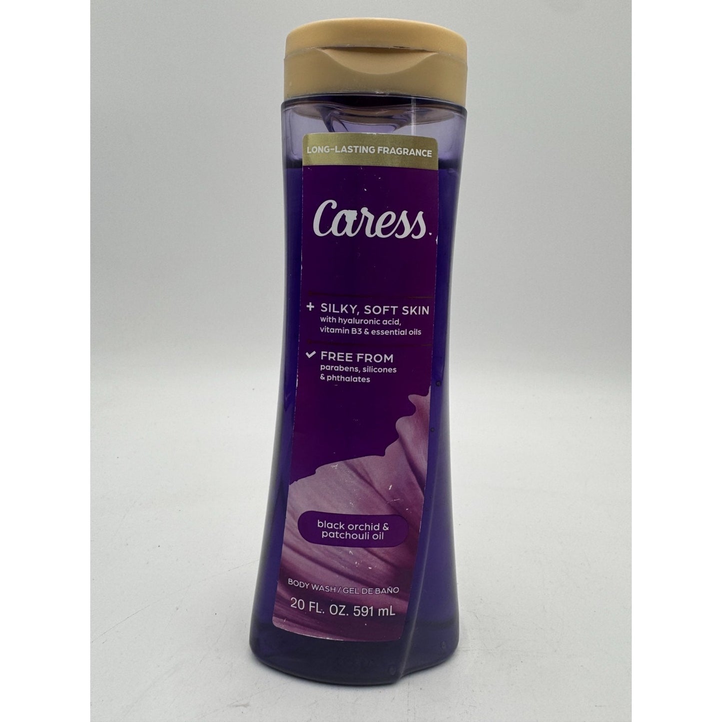 Caress Black Orchid & Patchouli Oil Body Wash Gel Long Lasting Fragrance 20 Oz