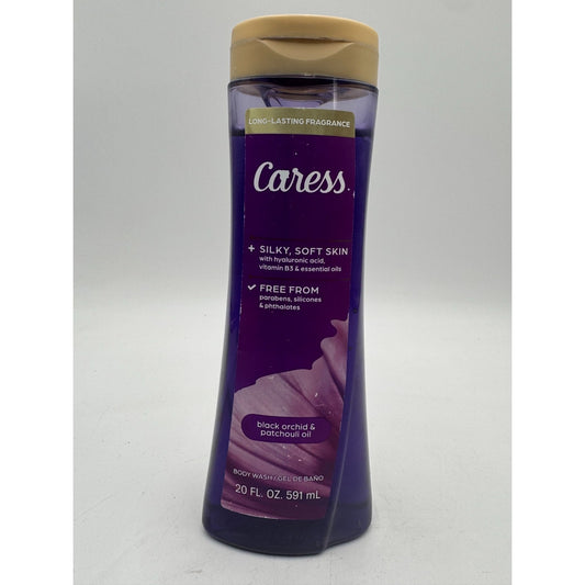 Caress Black Orchid & Patchouli Oil Body Wash Gel Long Lasting Fragrance 20 Oz