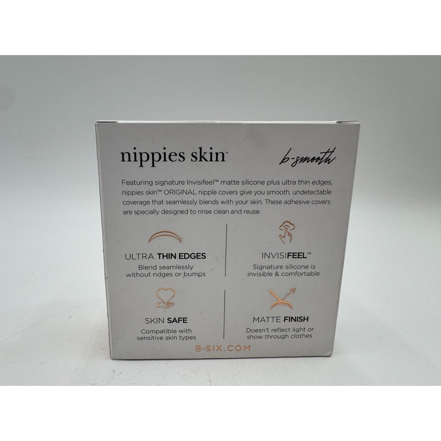 Bristols Six Nippies Skin Original Reusable Sticky Adhesive Nipple Covers 1 Pair