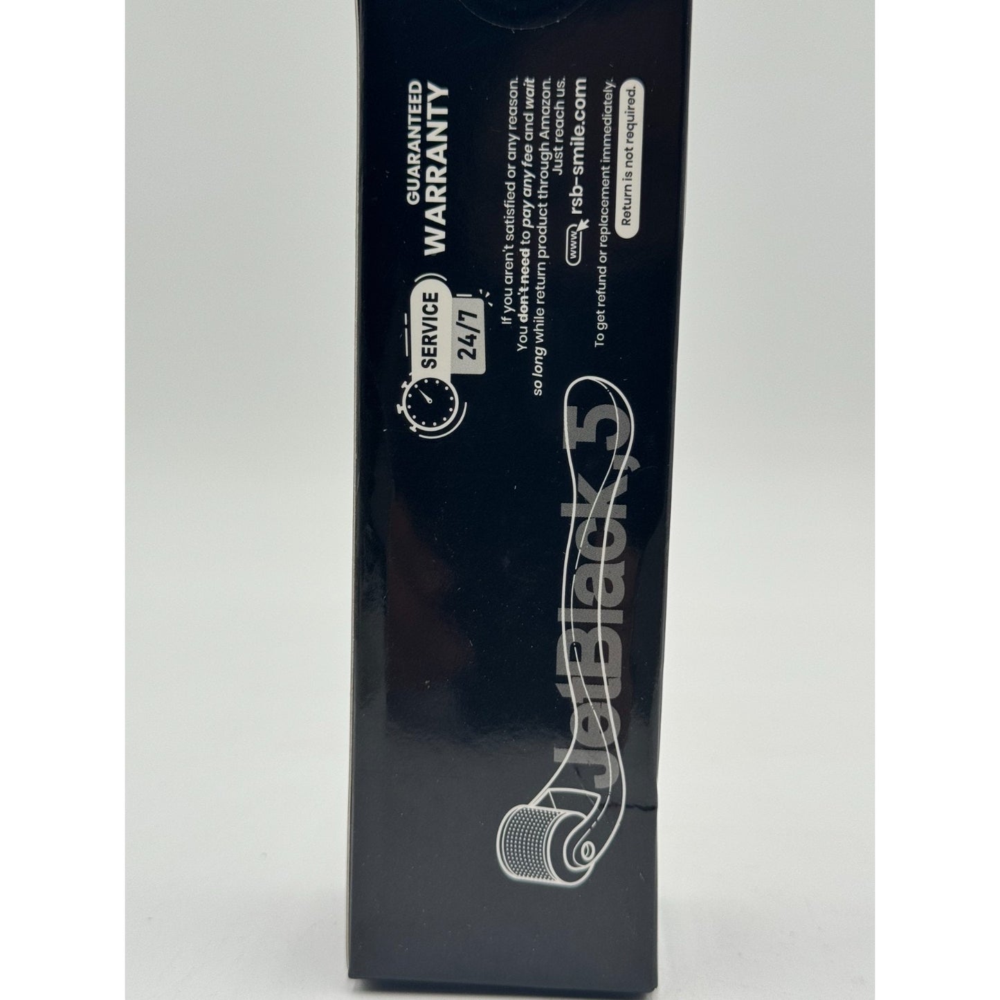 RoselynBoutique Personal Derma Roller 540 Needles Glossy Black Hair Beard Skin