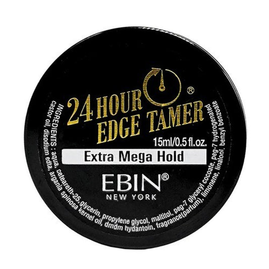 EBIN New York 24 Hour Edge Tamer Extra Mega Hold Hair Styling Gel 0.5 oz 15ml