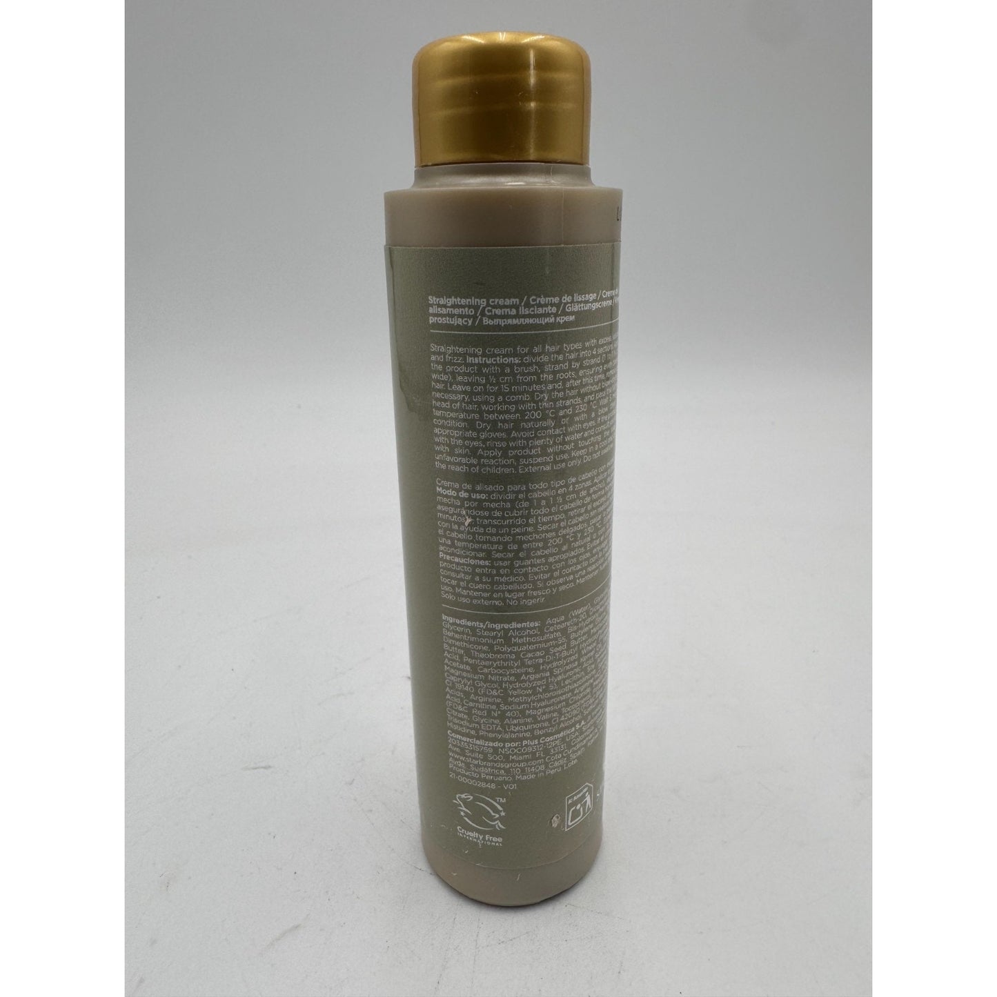 Kativa Brazilian Straightening Mask Cream Vegan for All Hair Types - 5 Fl Oz