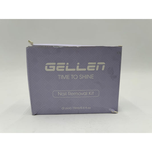 Gellen Time To Shine Nail Removal Kit 2pcs 0.5oz Gel Nail Polish Remover