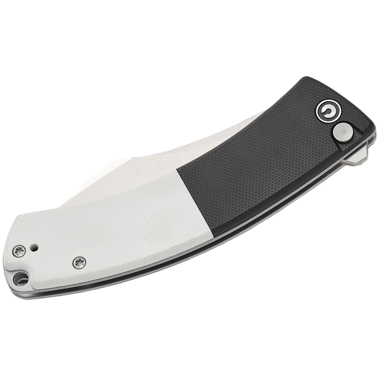 Civivi Outlaw Muk Folding Knife Black White 3.47" Stainless Steel Nessmuk Blade