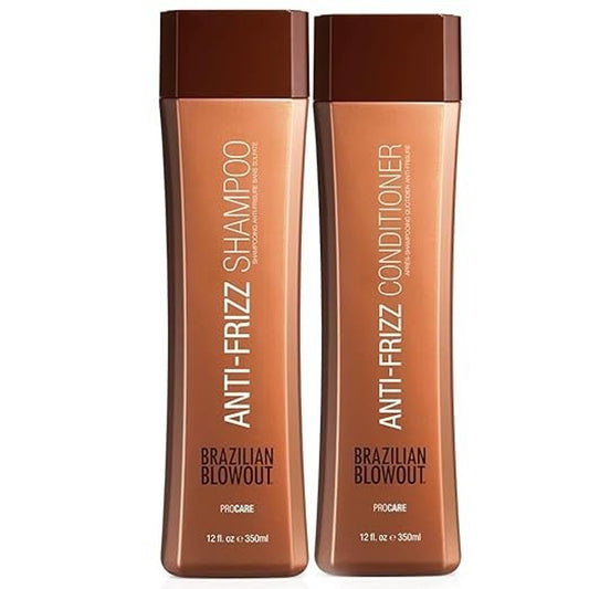 Brazilian Blowout Anti-Frizz Shampoo & Conditioner Paraben Free All Hair Types