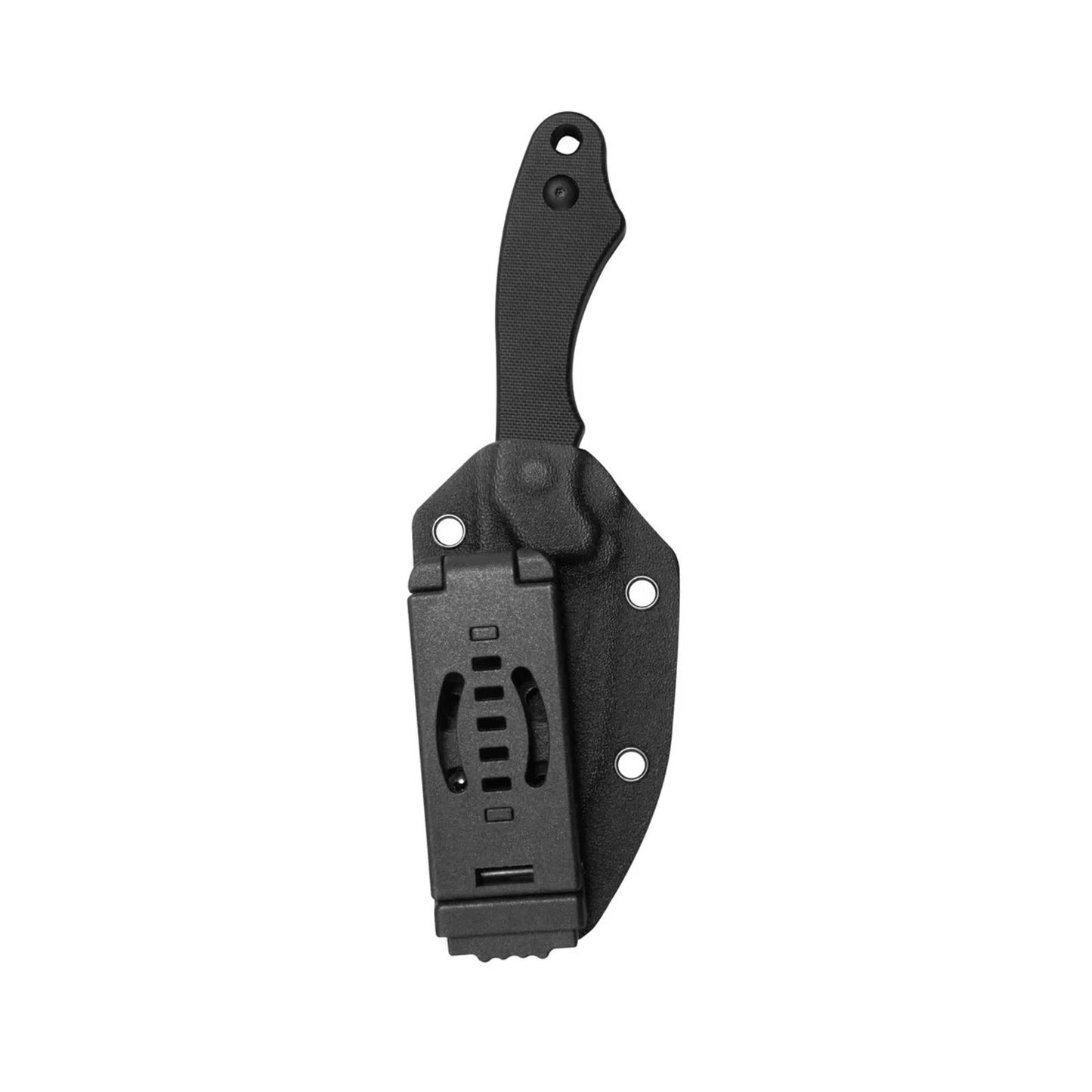 Kubey TLB Fixed Blade Knife Black G-10 Handle 2.8" Blackwash Drop Point Blade