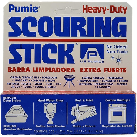 Pumie Pumice Scouring Stick for Cleaning Toilet Bowl Rings & Hard Water Stains