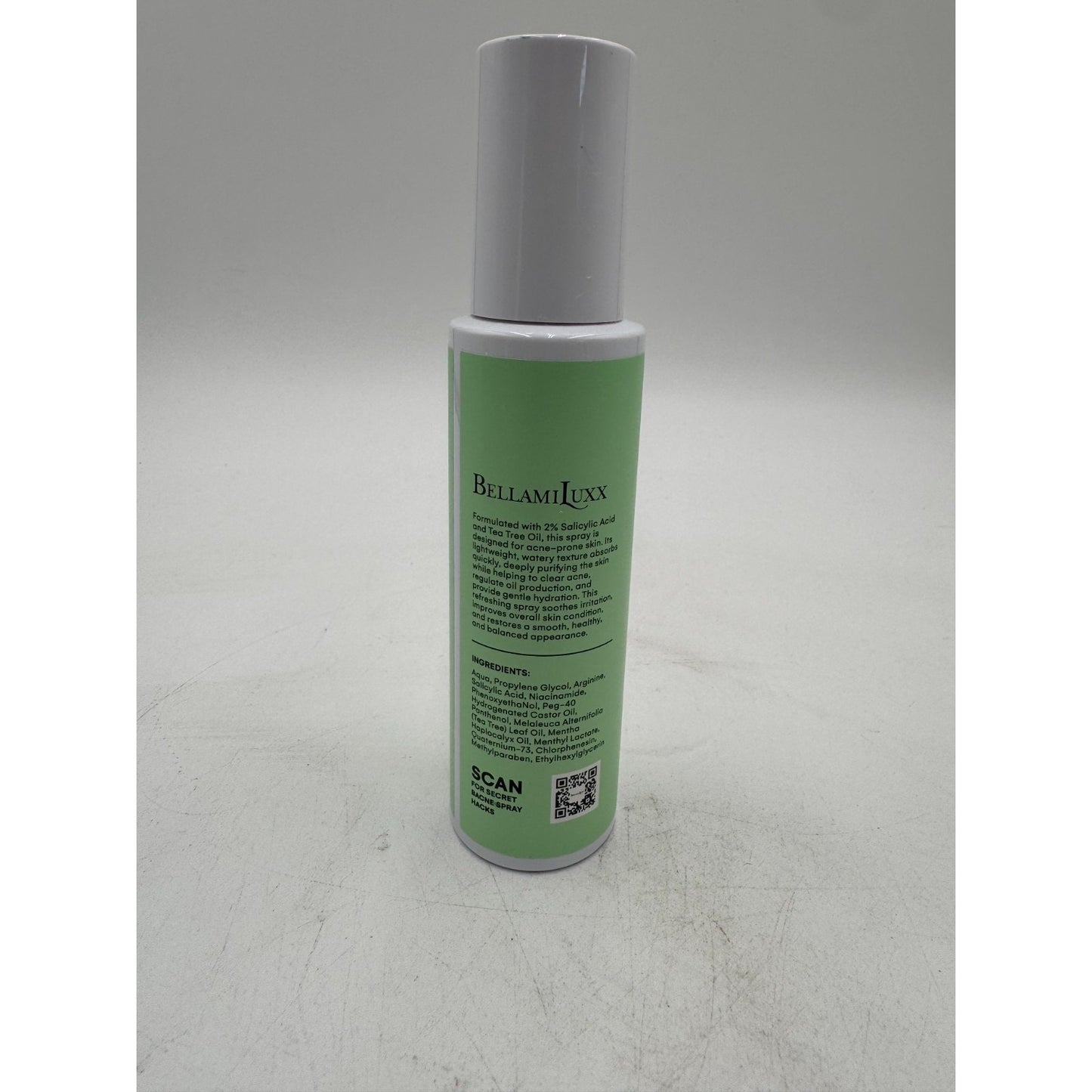 BellamiLuxx Back Acne Treatment Spray 2% Salicylic Acid & Tea Tree Oil (120ml)